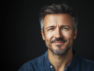 Obraz premium a man with a beautiful smile