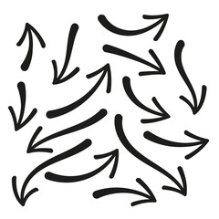 Curved and Straight Arrow Set