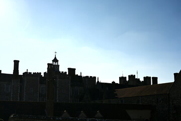 old estate building silhouette 