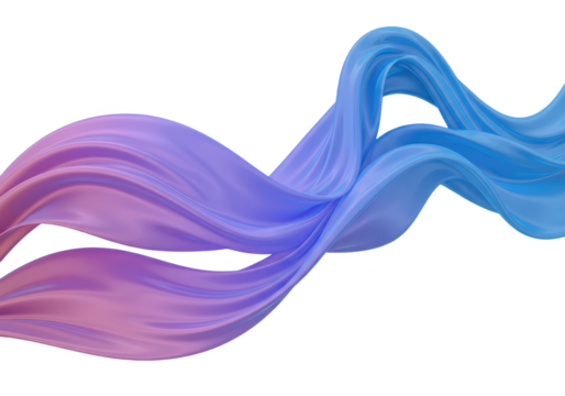 A futuristic iridescent lightning bolt with a smooth reflective surface isolated on transparent background - Powered by Adobe