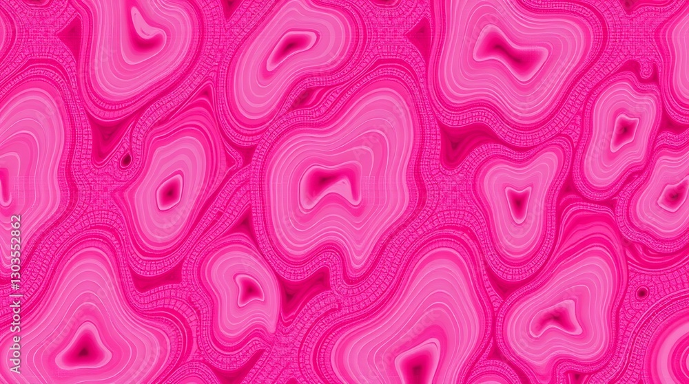 Poster pink agate pattern: a captivating pink agate pattern with concentric rings and unique textures, form