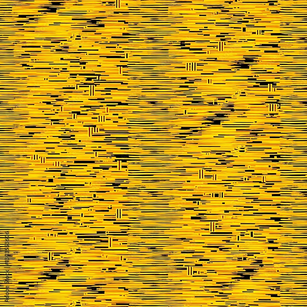Poster yellow abstract composition: a vibrant, dynamic abstract composition composed of parallel lines of v