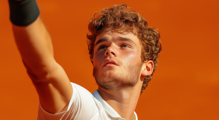 Aufschlag beim Tennis