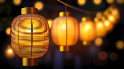 Shining light with yellow gold color and horizontal position. Light - Lantern. Illustration