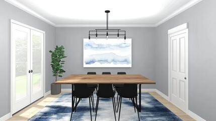 Modern dining room interior design