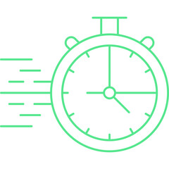 StopWatch single vector icon illustration