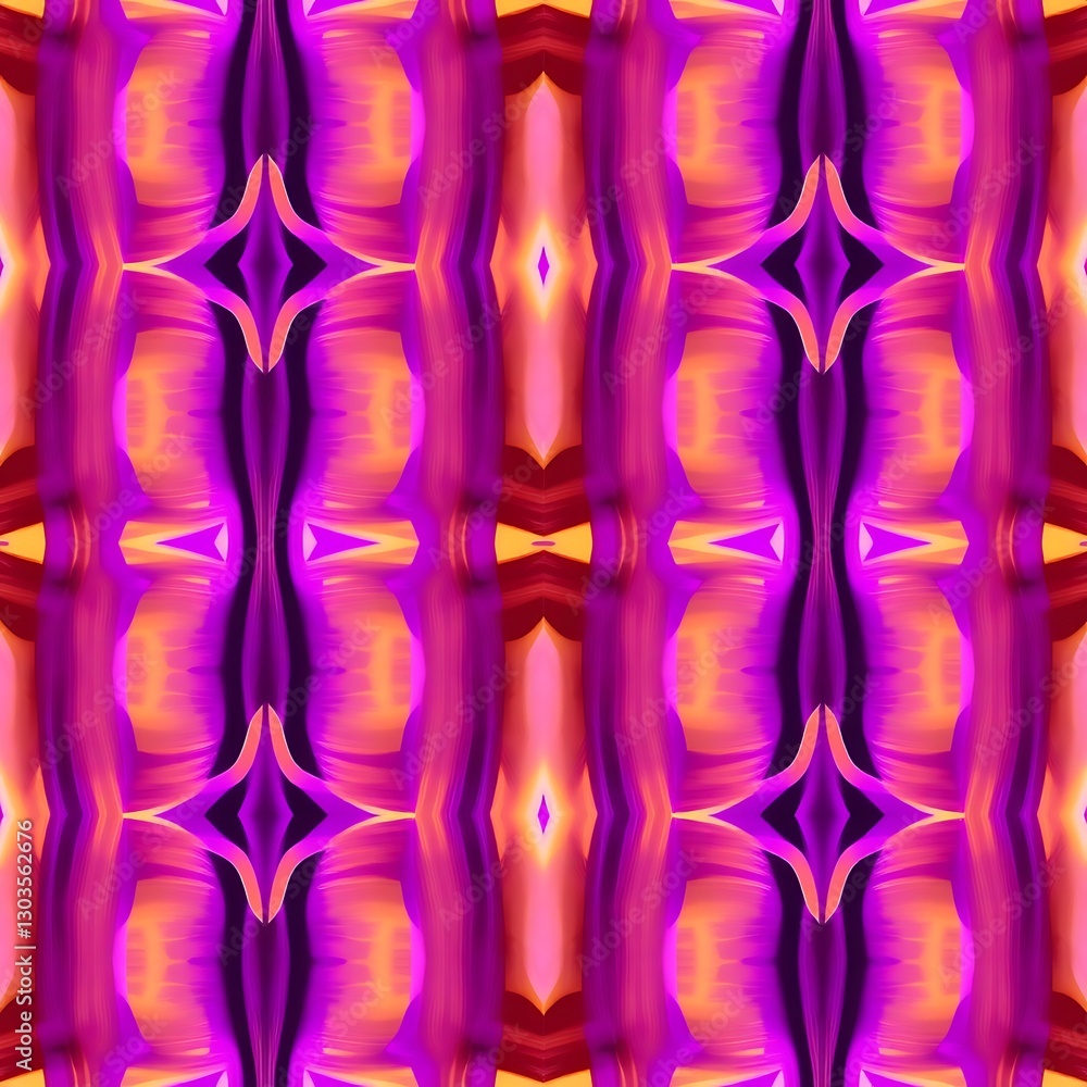Poster abstract symmetry: a vibrant and colorful abstract pattern with a symmetrical design, exuding a sens