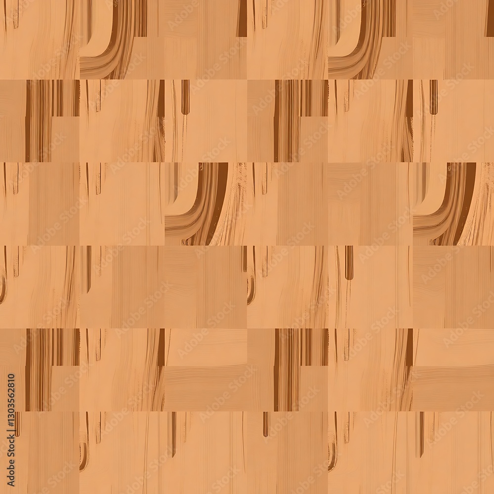 Poster wooden blocks: a repeating pattern of precisely arranged wooden blocks or tiles. the image is a show