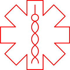 Medical Sign II single vector icon illustration