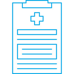 Obraz premium Medical Report single vector icon illustration