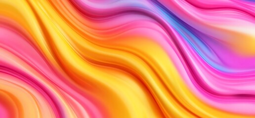 Obraz premium Vibrant Abstract Wavy Design