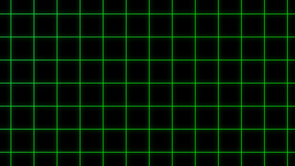 Green grid with black background