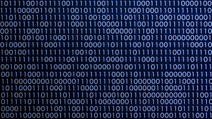 Fototapeta premium blue binary code background