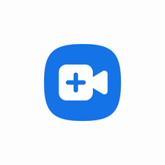 Obraz premium add video icon sign vector