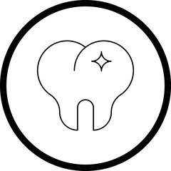 Teeth single vector icon illustration