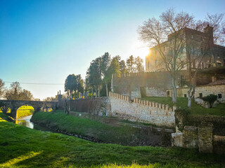 Obraz premium View of the Catajo Castle in Battaglia Terme, Padua, Italy