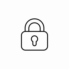 lock pad icon sign vector