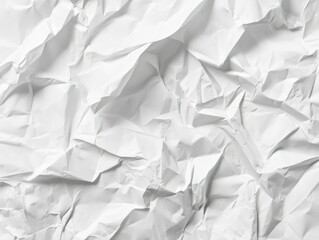 Obraz premium Close up of crumpled white paper