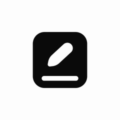 notes write icon sign vector