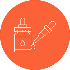 Dropper single vector icon illustration