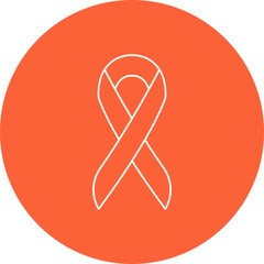 Ribbon single vector icon illustration