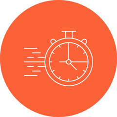StopWatch single vector icon illustration