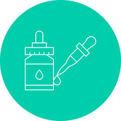 Dropper single vector icon illustration