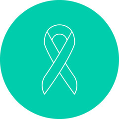 Ribbon single vector icon illustration