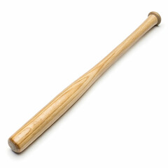 Obraz premium Wooden Baseball Bat Classic Sports Equipment Brown Wood Bat
