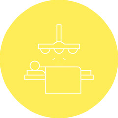 Operating Room Light single vector icon illustration