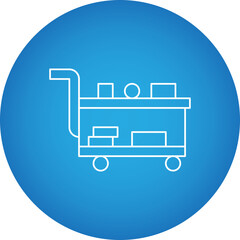 Medical Cart single vector icon illustration