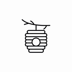 bee hive icon sign vector