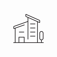 business building icon sign vector