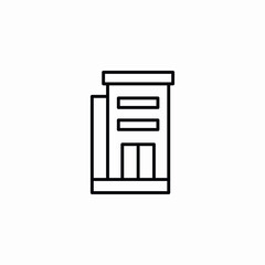 company office building icon sign vector