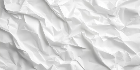 Obraz premium White Crumpled Plastic Texture Background