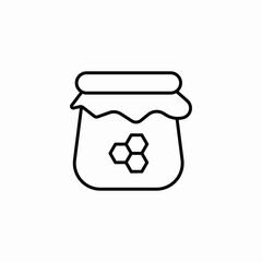 honey jar icon sign vector