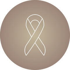 Ribbon single vector icon illustration