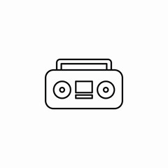 music stereo icon sign vector