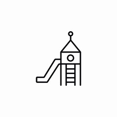 playground slope icon sign vector