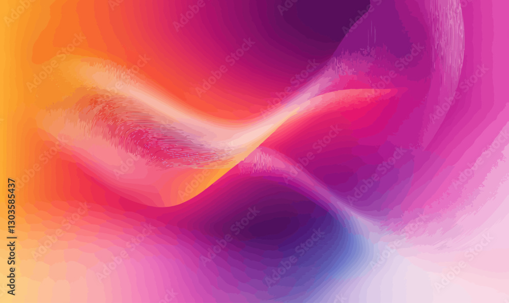 Poster vibrant wavy gradient mesh background for modern design projects