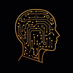 Of impact on the ai modern design logo