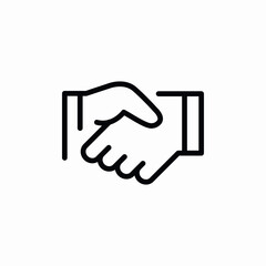 company agreement handshake icon sign vector
