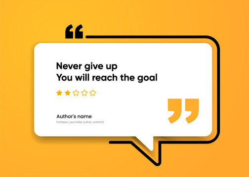 3D bubble testimonial banner, quote, infographic. Social media post template designs for quotes. Empty speech bubbles, quote bubbles and text box. Vector Illustration EPS10.