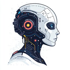 Smart technology logo using design ai