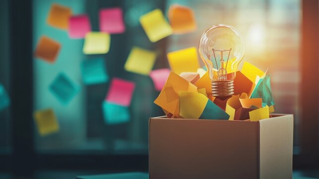 A suggestion box overflowing with ideas signifies engaged employees. 