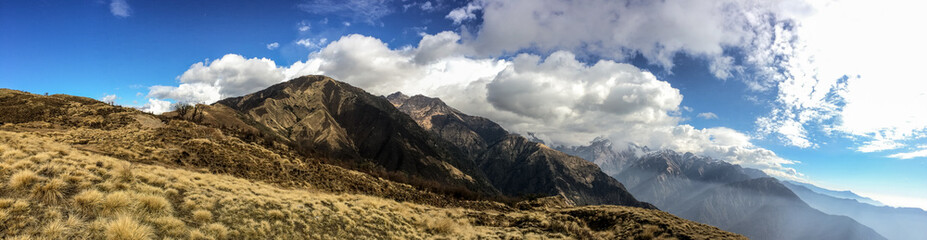 panorama of the mountains, Nepal Himalaya