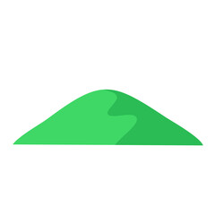 Flat beautiful mountain peak
