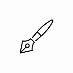 fountain pen write icon sign vector