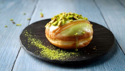 Irresistible Pistachio Stuffed Donut: Dubai’s Latest Dessert Delight. Dubai donut