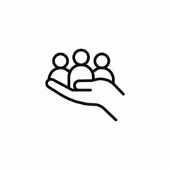 team care icon sign vector